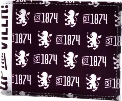 Obrázok produktu pre Aston Villa FC - Peňaženka na karty, plátenná, skladacia, Iconic BS6138 (jedna veľkosť) (fialová)