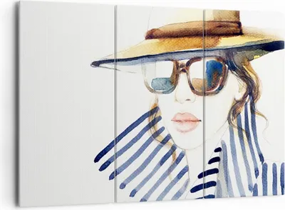 Produktbild von Bild auf Leinwand - Leinwandbild - Frau Gesicht Lippen - 165x110cm - Wand Bild - Wanddeko - Leinwanddruck - Bilder - Kunstdruck - Wanddekoration - Leinwand bilder - Wandkunst - CE165x110-3957