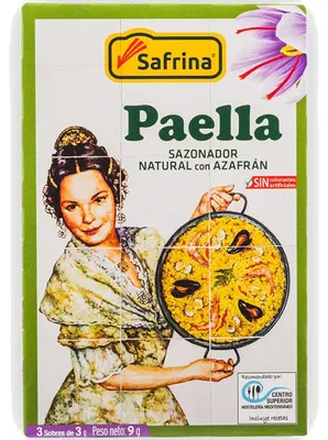 Produktbild von Safrina Paella Gewürzmix / Mischung mit echtem Safran (3x3g Beutel)