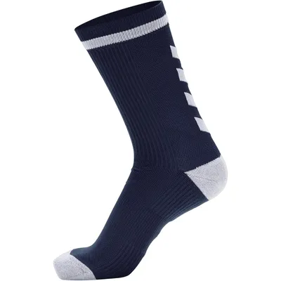 Image de Hummel Elite Indoor Sport Sock Low Chaussettes de sport bleu foncé/blanc 204043-7172, Pointure:43-45 EU