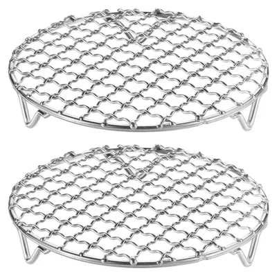 Produktbild von Set aus 2 Edelstahl-Grillrosten für Barbecue, 5,9 Zoll