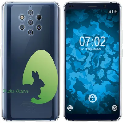 Produktbild von PhoneNatic Case kompatibel mit  Nokia 9 PureView Silikon-Hülle Ostern M2