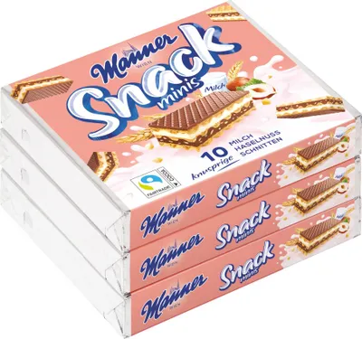 Produktbild von Manner Snack Minis 3x75g - 225g