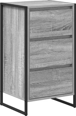 Zdjęcie produktu dla vidaXL Kredens szary Sonoma 42 x 36 x 75,5 cm Materiał drewnopochodny