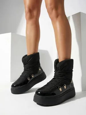 Produktbild von Royalfashion Damen Schlupf-Schneestiefel in schwarz Dabenda, Größe 39