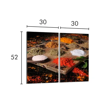 Imagen del producto de Placa de vitrocerámica protectora para cocina, 2 x 30 x 52 cm. Especias