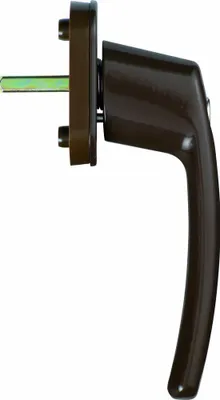 Produktbild von ABUS Fenstergriff abschließbar FG200 AB208 mit verstellbarem Vierkantstift Braun