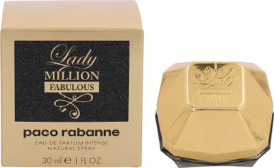 Produktbild von Rabanne Lady Million Fabulous, Frauen, 30 ml, Nicht nachfüllbare Flasche, Mandarine, Rosa Pfeffer, Jasmin, Tuberose, Canangabaum, Laubmoose, Tonka-Bohne, Vanille
