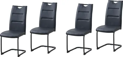 Produktbild von Schwingstuhl 4er Set Polyurethanschwarz DannyP HTI-Line