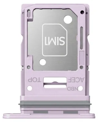 Immagine prodotto di Clappio, supporto per SIM card per Samsung Galaxy A35, slot ibrido, colore viola