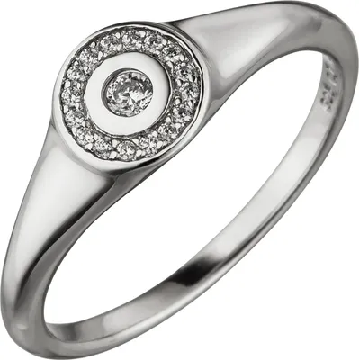 Produktbild von Gr. 60 - Damen Ring 925 Sterling Silber 17 Zirkonia Silberring