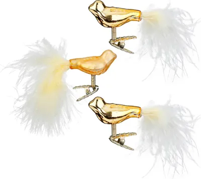 Produktbild von Inge‘s Christmas Decor 12004P044, Weihnachtsbaumschmuck, Glas, Gold, 3 Stück(e), 45 mm