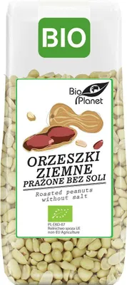 ORZESZKI ZIEMNE PRAŻONE BEZ SOLI BIO 150 g - BIO PLANET