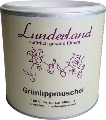 Produktbild von Lunderland - Grünlippmuschelextrakt / Perna Canaliculus Barf Zusatz 250g