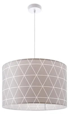 Produktbild von Deckenlampe Lampenschirm Stoff Pendelleuchte E27 Hängeleuchte Schlafzimmer Rund