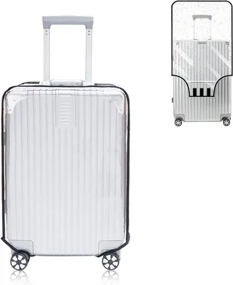 Obrázok produktu pre Ochranný obal na kufor 30 palcov, PVC, priehľadný, vodotesný, na cestovanie