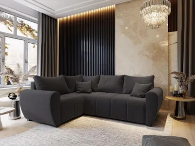 Produktbild von Masseno Ecksofa MADISON L L-S mit Schlaffunktion L-Form, Sofa mit Bettkasten, Wohnzimmersofa, Couch, Soffa, Bettsofa, Couchgarnitur- Grau, SAWANA 05