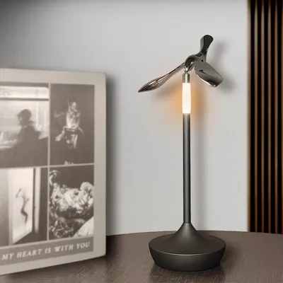 Immagine prodotto di Lampada da tavolo, a batteria, ricaricabile, dimmerabile, adatta per l'esterno e per comodini