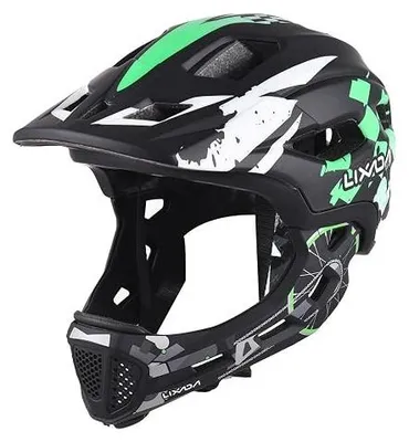Zdjęcie produktu dla Kask rowerowy dla dzieci 2W1 zdejmowany pełnotwarzowy 52 56 cm