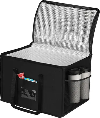Produktbild von Kühltasche, Große Isolierende, Faltbar, Robuste Griffe, für Einkaufen, Camping, Partys