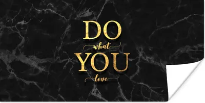 Produktbild von MuchoWow® Poster Zitate - Motivation - Gold - Marmor 40x20 cm - Poster für die Wand - Poster Schlafzimmer