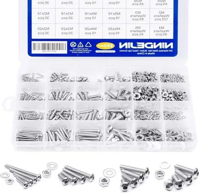 Produktbild von Famanu Schrauben, Muttern und Unterlegscheiben Set - 880 Teile - M2 M3 M4 M5