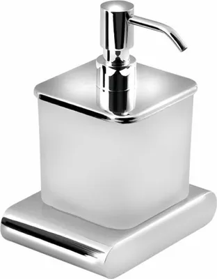 Obrázek produktu pro Dávkovač mýdla FLORI 300 ml, matné sklo, chrom