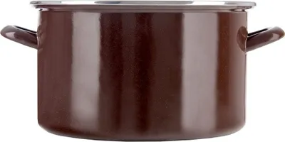 Produktbild von Orion Emaille-Topf Kochtopf Schmortopf emailliert BROWN 28 cm 8 L