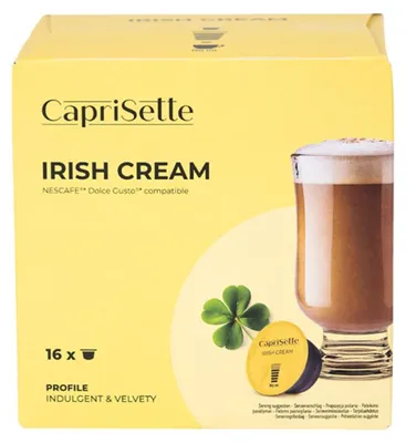 Obrázok produktu pre Kávové kapsule kompatibilné so systémom NESCAFÉ® Dolce Gusto® Caprisette, príchuť Irish Cream, 16 kusov.