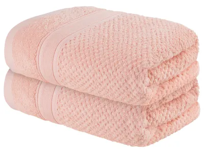 Produktbild von LIVARNO home Frotteehandtuch Handtuch Tuch Badetuch , 50 x 100 cm, 2 Stück, Farbe: rosa