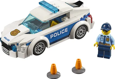 Produktbild von LEGO 60239 City Streifenwagen, Polizei-Spielzeug für Kinder ab 5 Jahre, Auto inklusive Minifigur für spannende Verfolgungsjagden