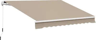 Produktbild von Outsunny Markise Alu-Markise Gelenkarmmarkise Markise 3,95 m Sonnenschutz Beige