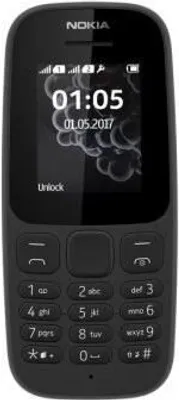 Produktbild von Nokia 105 DS, Balken, Dual-SIM, 4,57 cm (1.8"), 120 x 160 Pixel, 800 mAh, Schwarz