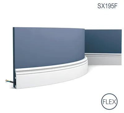 Produktbild von Orac Decor SX195F LUXXUS HAMBURG flexible Sockelleiste Zierleiste 2 m