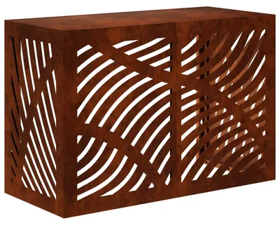 Immagine prodotto di Copertura per condizionatori marca vidaXL, aspetto ruggine, dimensioni 90 x 40 x 60 cm, acciaio resistente agli agenti atmosferici