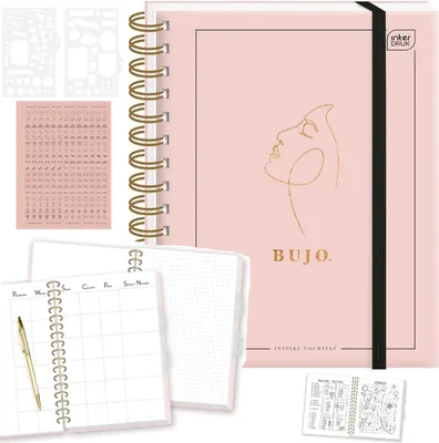 Produktbild von BULLET JOURNAL Notizbuch gepunktet Notizbuch A5 Interdruk Organizer Planer 224 k