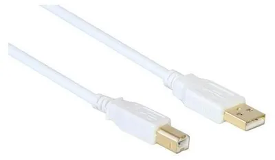 Obrázek produktu pro Alcasa USB 2.0 AM/BM 1m, 1 m, USB A, USB B, USB 2.0, Samec/samec, Bílá