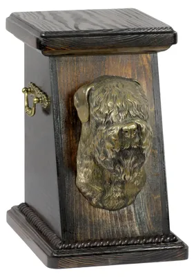 Image de Térier russe noir - Urne funéraire pour chien, urne élégante avec statuette, urne commémorative avec buste de chien de la marque Art-Dog.
