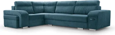 Produktbild von BETTSO Stilvolles gepolstertes Ecksofa für Wohnzimmer GRAND MON97 Türkis Links