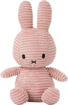 Produktbild von Miffy Corduroy Kuscheltier - 23 cm - ECO - Pink | Babyzimmer Dekoration