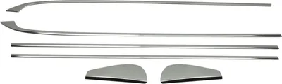Produktbild von OMAC Zier- / Schutzleiste Türscheibe Fensterleiste 6112141 Fenster Ein-/Anbau für RENAULT Megane III Schrägheck (BZ0/1) Edelstahl für Renault Megane