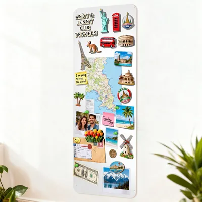 Productafbeelding van Solidchoice - Magnetisch Bord Wit 30 x 70 cm