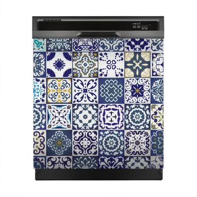 Produktbild von Magnete Dekorative 60x60 cm Küche Magnetmatte Spülmaschine - Portugiesische Mosaiken