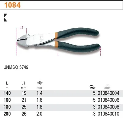 Obrázok produktu pre Beta nožnice zosilnené 1084/200 200 mm