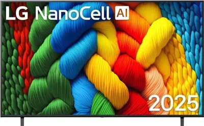 Produktbild von LG NanoCell AI NANO80 55NANO80A3B, 139,7 cm (55"), 3840 x 2160 Pixel, LED, Smart-TV, WLAN, Schwarz