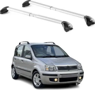 Produktbild von Dachträger Grundtäger für Fiat Panda II 2003-2012 5 tür 100kg Alu Silber 2x ABE, KI-generiertes Bild