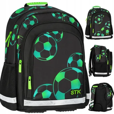 Produktbild von Starpak Schulrucksack Football Grün für Jungen