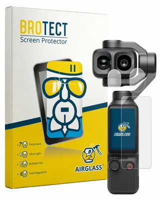Produktbild von BROTECT Schutzglas für DJI Osmo Pocket 4P (Display + Linse) Schutzfolie Panzer Folie Glas Display Schutz klar