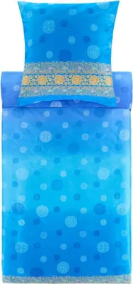Produktbild von Bassetti Satin-Bettwäsche-Garnitur PALLAVICINO Farbe C1 AZURBLAU Größe 240x220+2x80x80