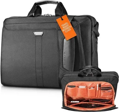 Produktbild von Famanu Laptoptasche für Notebooks bis 46,7 cm - Schwarz mit Zubehörfach